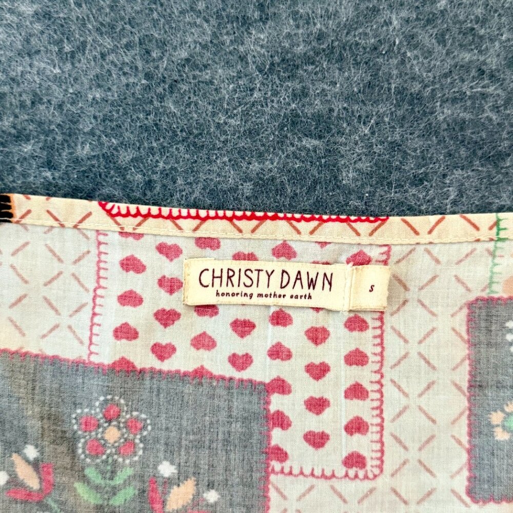 Christy Dawn Paz Midi Dress with Lace + Patchwork Floral Print - Picture 6 of 6